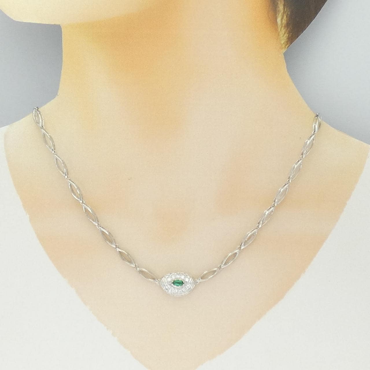 ポーラ エメラルド ネックレス 0.15CT