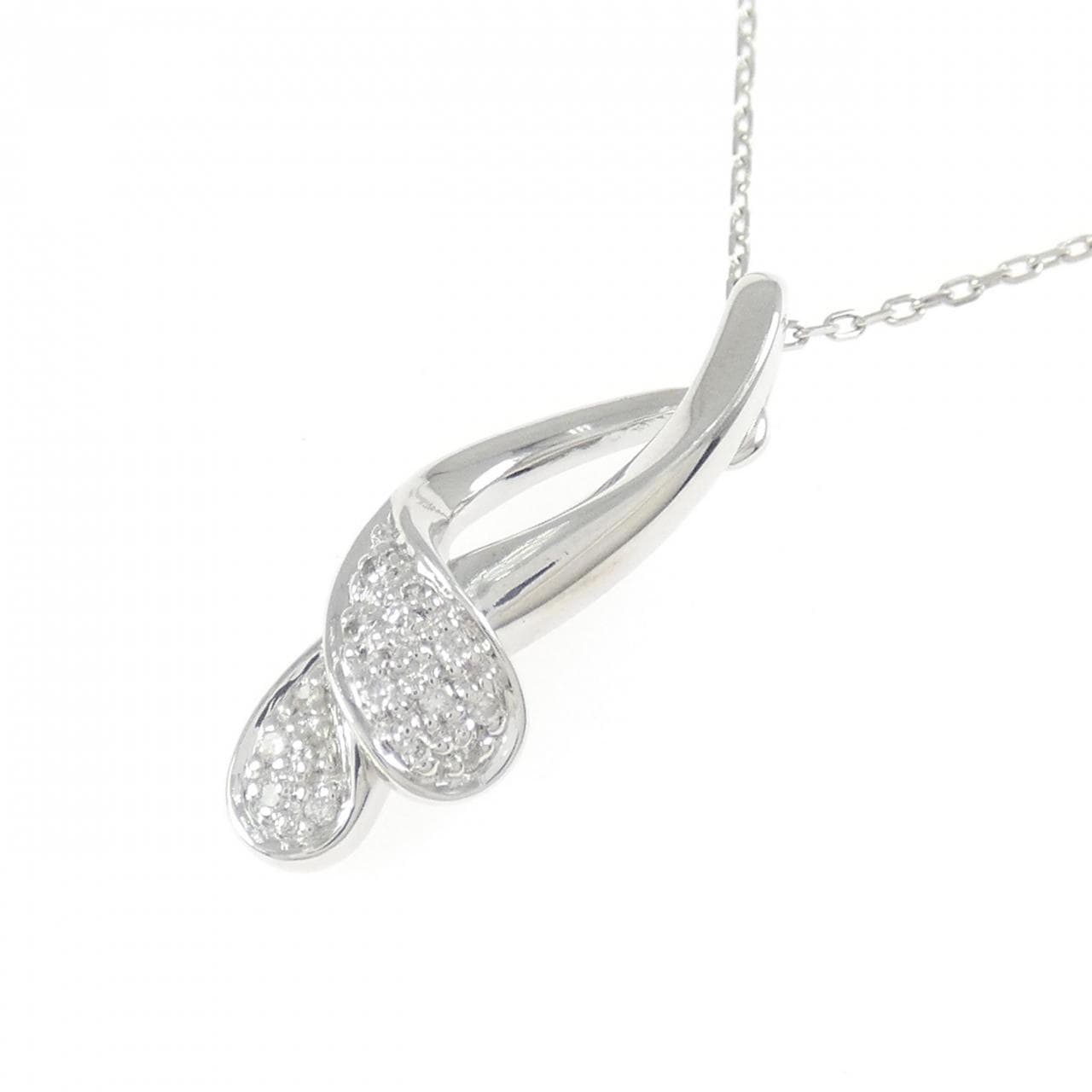 750WG/K18WG ダイヤモンド ネックレス