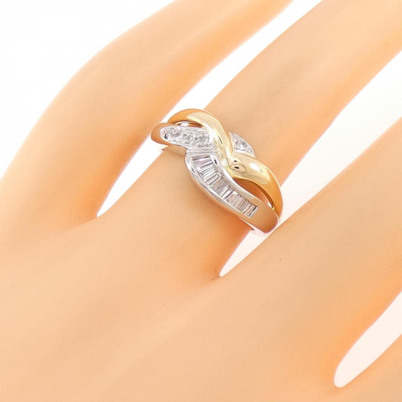 PT850/K18YG ダイヤモンド リング 0.26CT