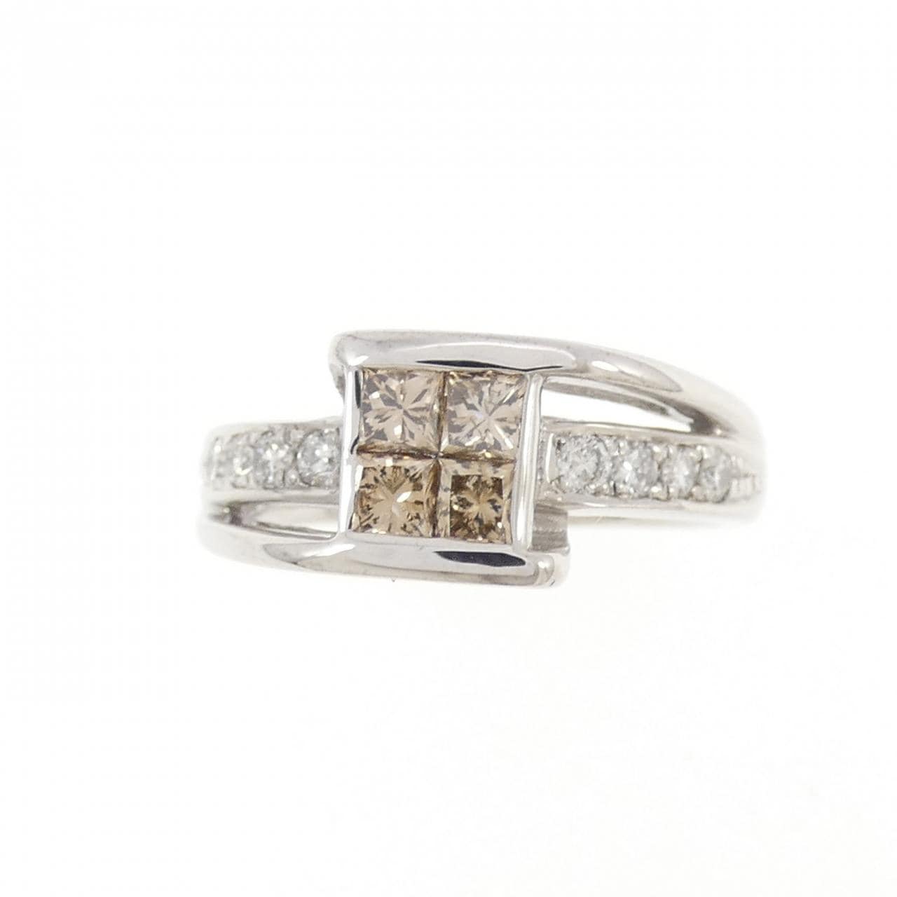 K18WG ダイヤモンド リング 0.70CT