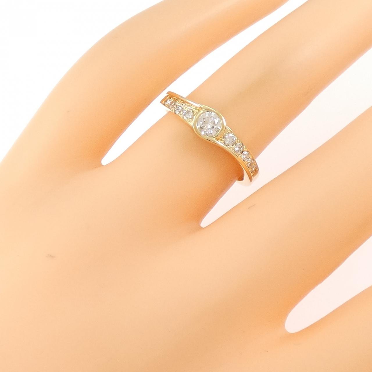K18YG ダイヤモンド リング 0.20CT