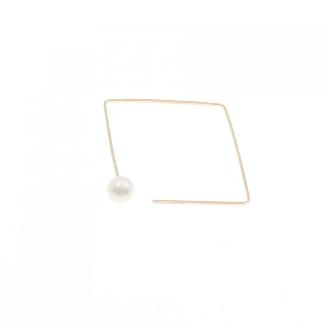 ジュエッテ 淡水パール ピアス 6mm 片耳