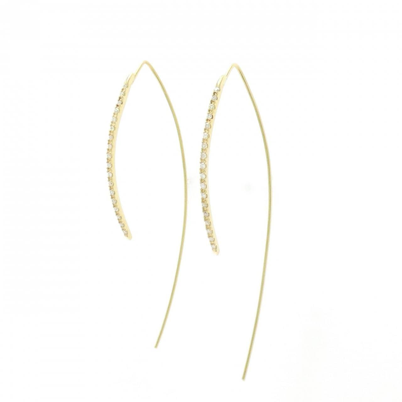 K18YG ダイヤモンド ピアス 0.20CT