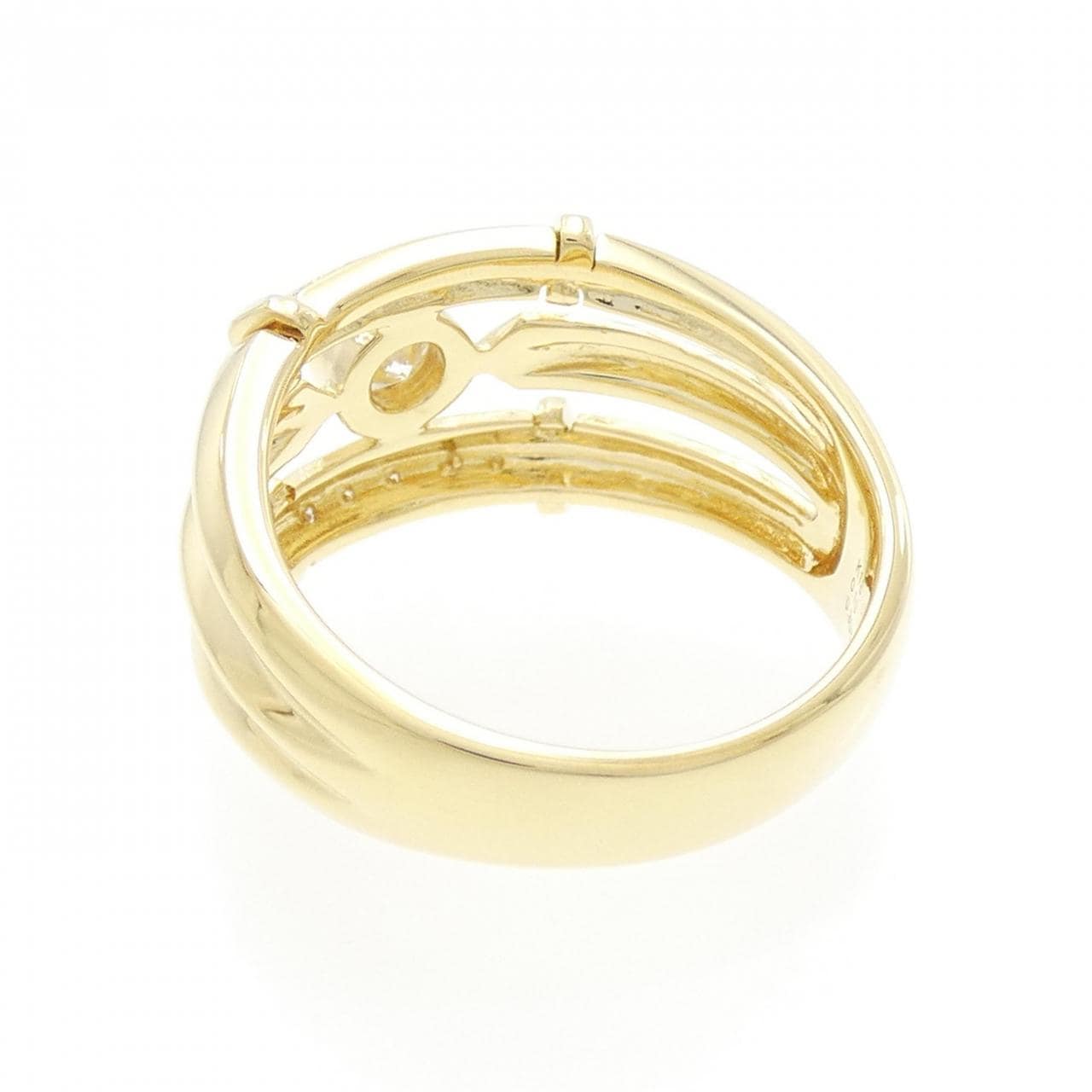 K18YG ダイヤモンド リング 0.306CT