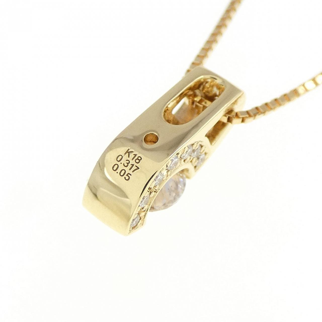 K18YG ダイヤモンド ネックレス 0.317CT