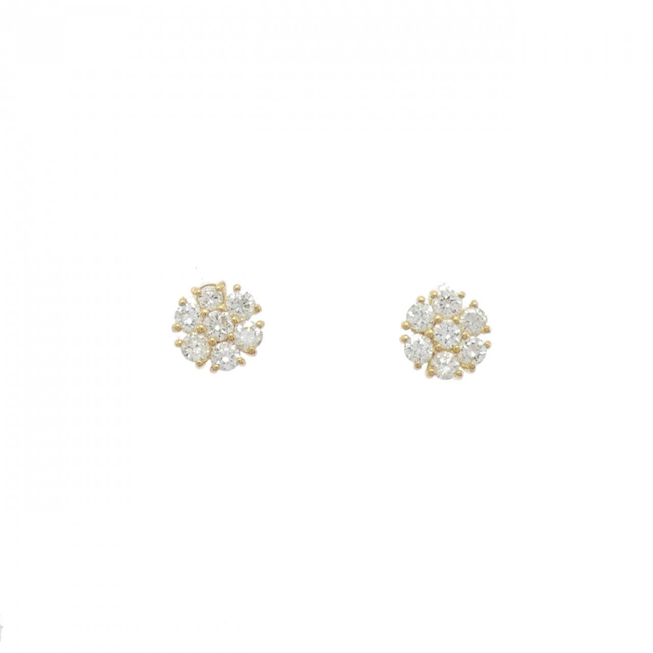 【リメイク】K18YG ダイヤモンド ピアス 0.30CT