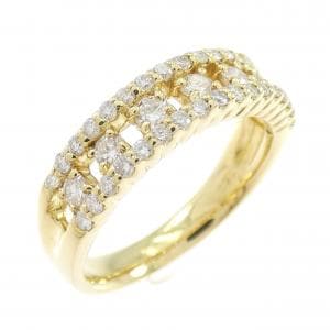 K18YG ダイヤモンド リング 0.60CT
