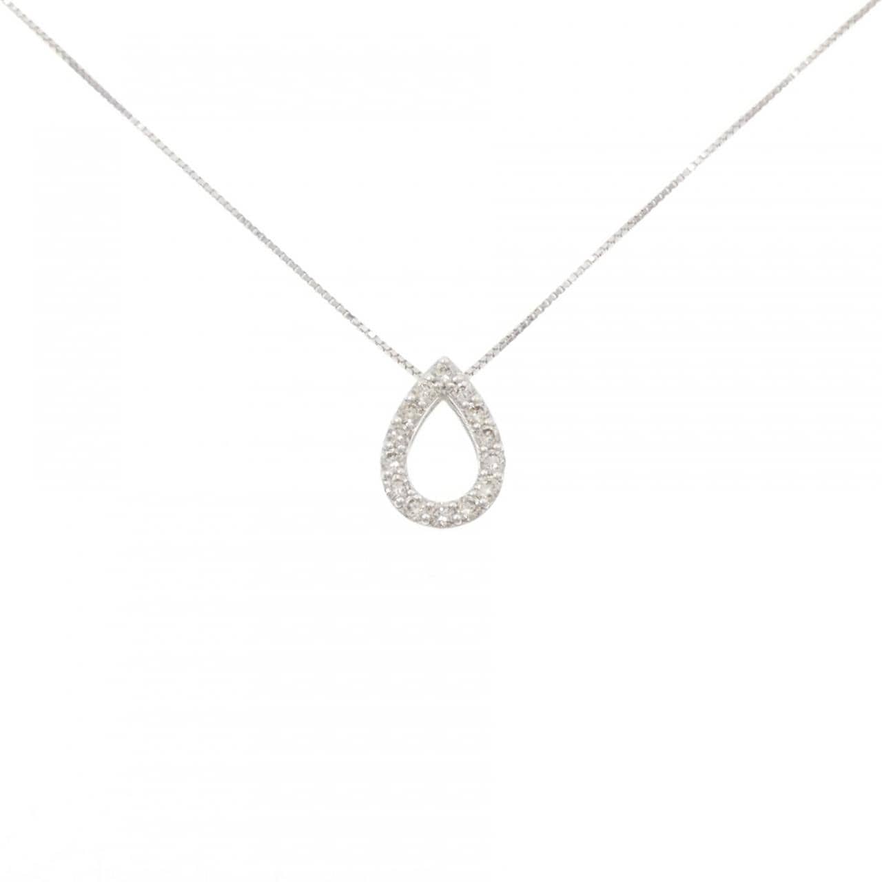 K10WG ダイヤモンド ネックレス 0.28CT