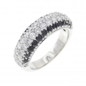 K18WG サファイヤ リング 0.81CT