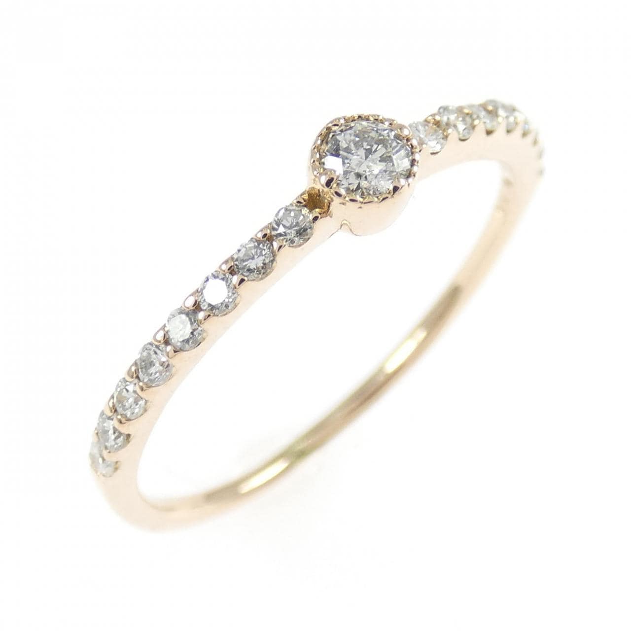 K18PG ダイヤモンド リング 0.18CT