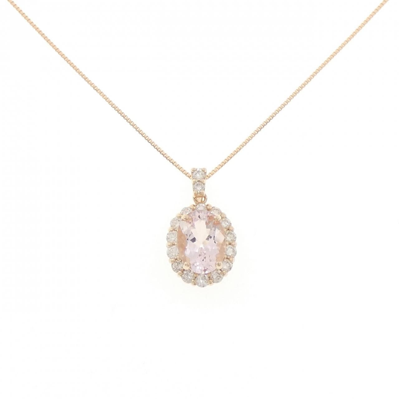 K18PG モルガナイト ネックレス 1.00CT