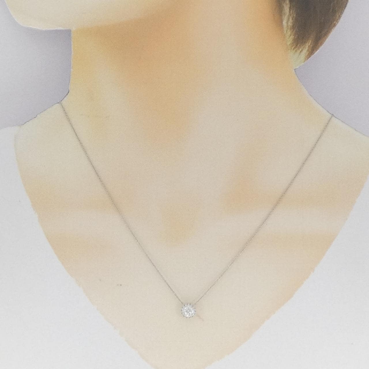 PT950/PT850 ダイヤモンド ネックレス 0.316CT F SI1 3EXT H&C
