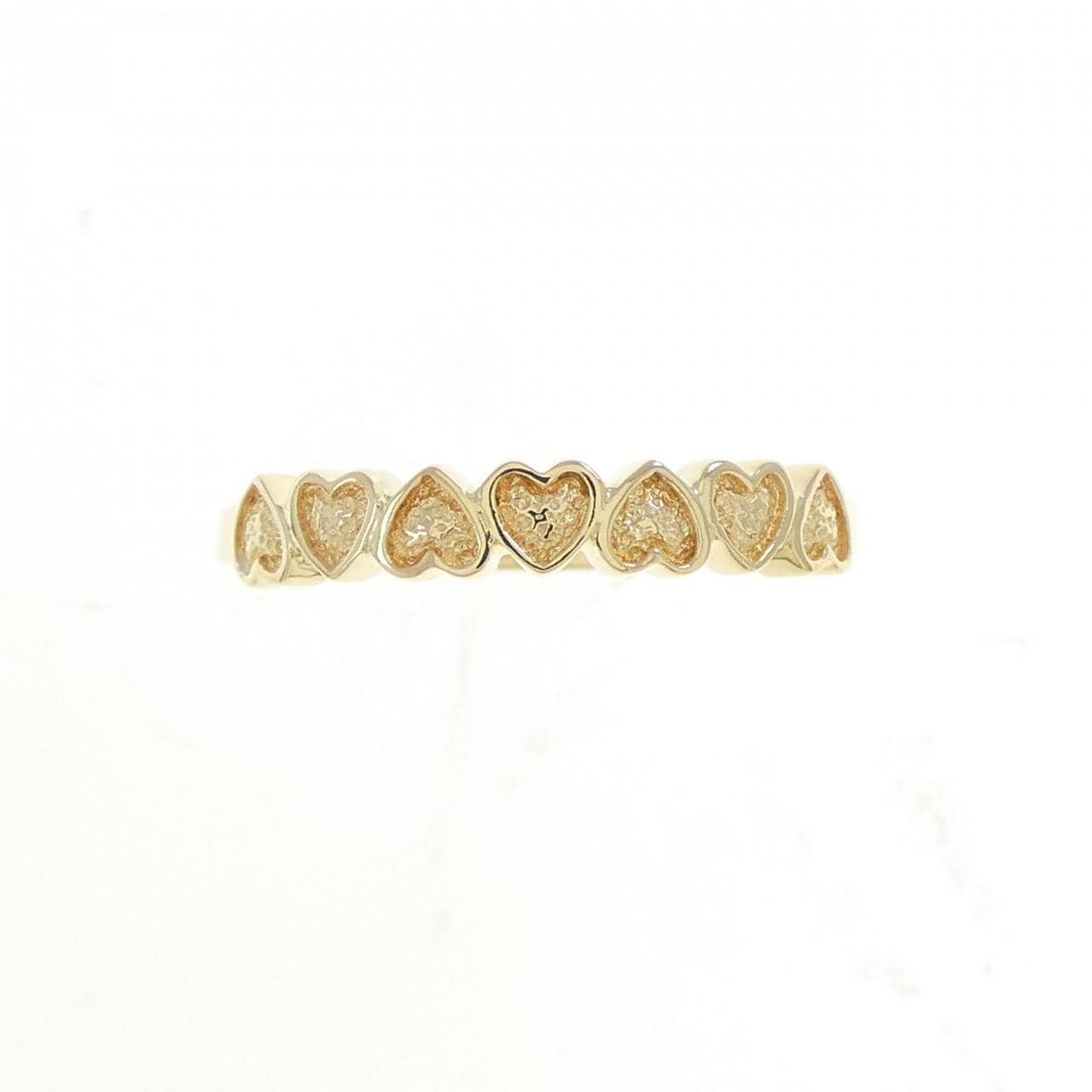18KTYG ハート リング