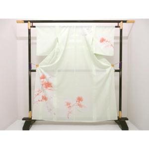 化繊　単衣　絽織訪問着【きもの英】