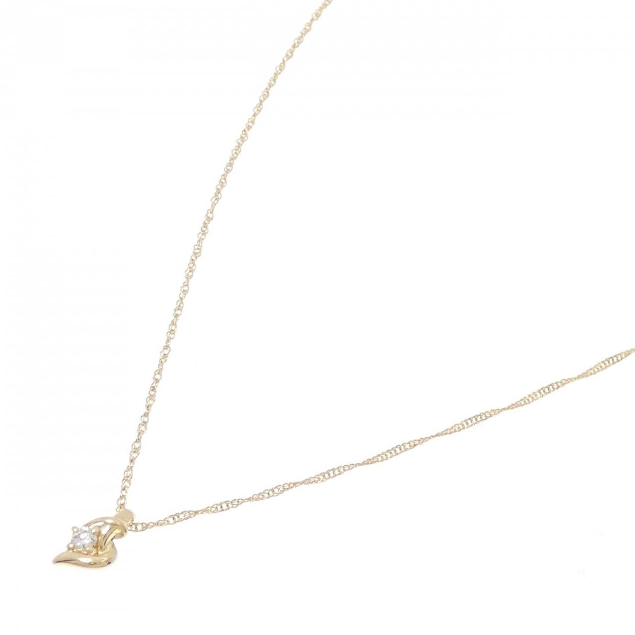 K18YG ダイヤモンド ネックレス 0.05CT