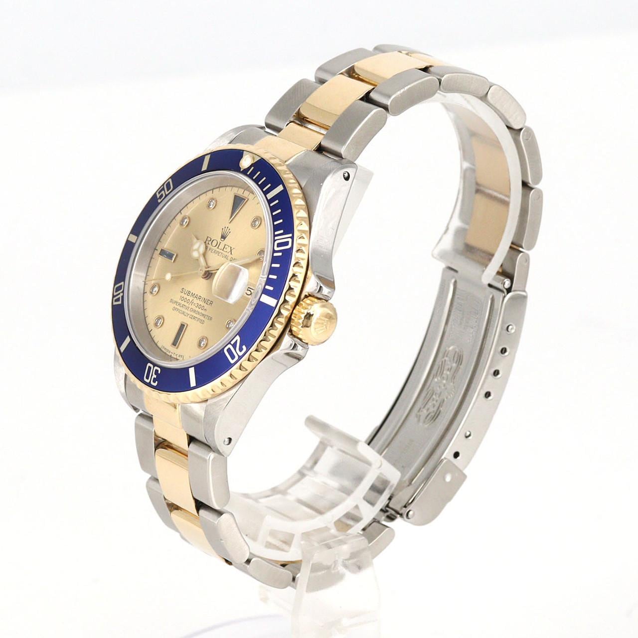 【ノーメンテナンス還元価格】ロレックス サブマリーナーデイト 16613SG. SSxYG 自動巻 A番