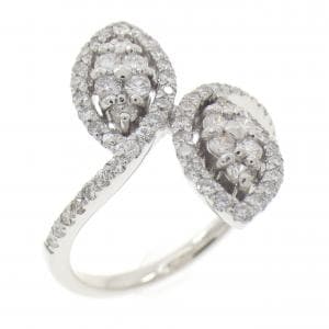 K18WG ダイヤモンド リング 0.60CT