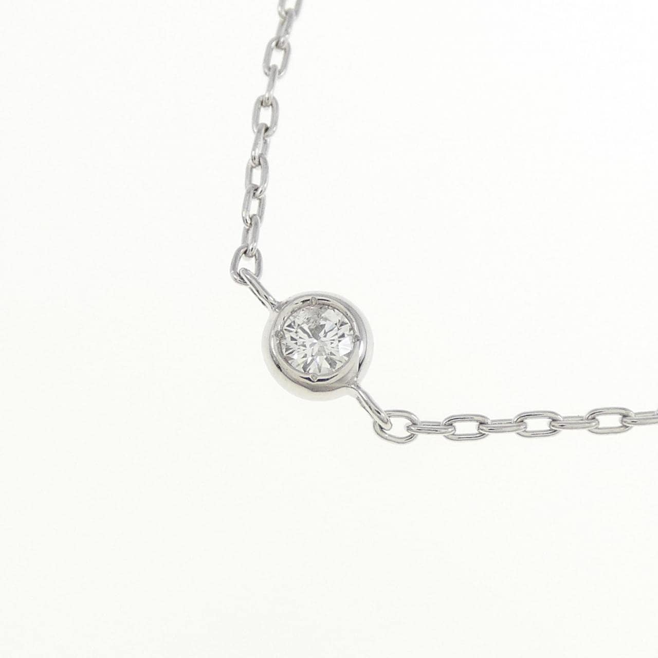 K18WG ダイヤモンド ネックレス 0.30CT