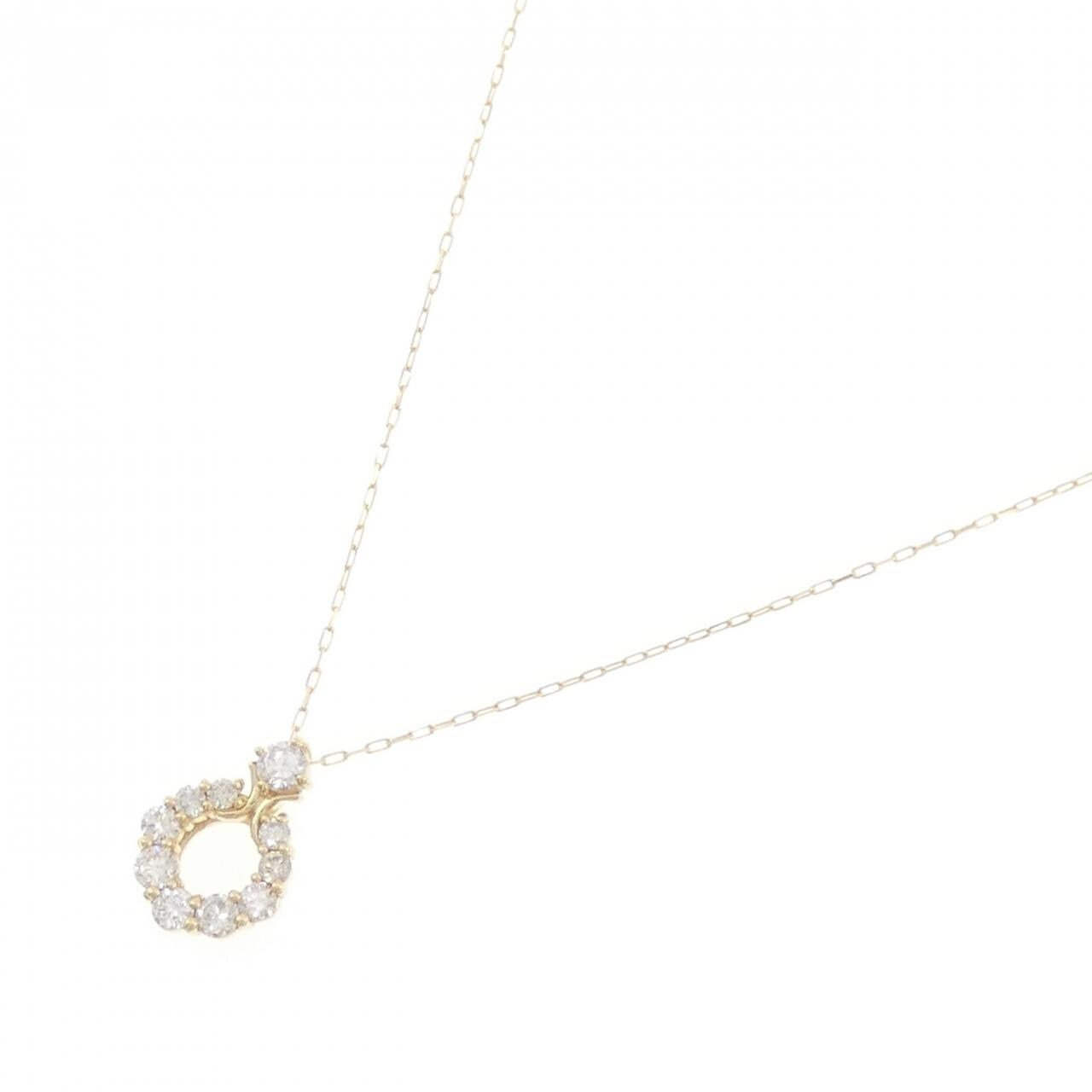 【新品】K18YG ダイヤモンド ネックレス 0.20CT