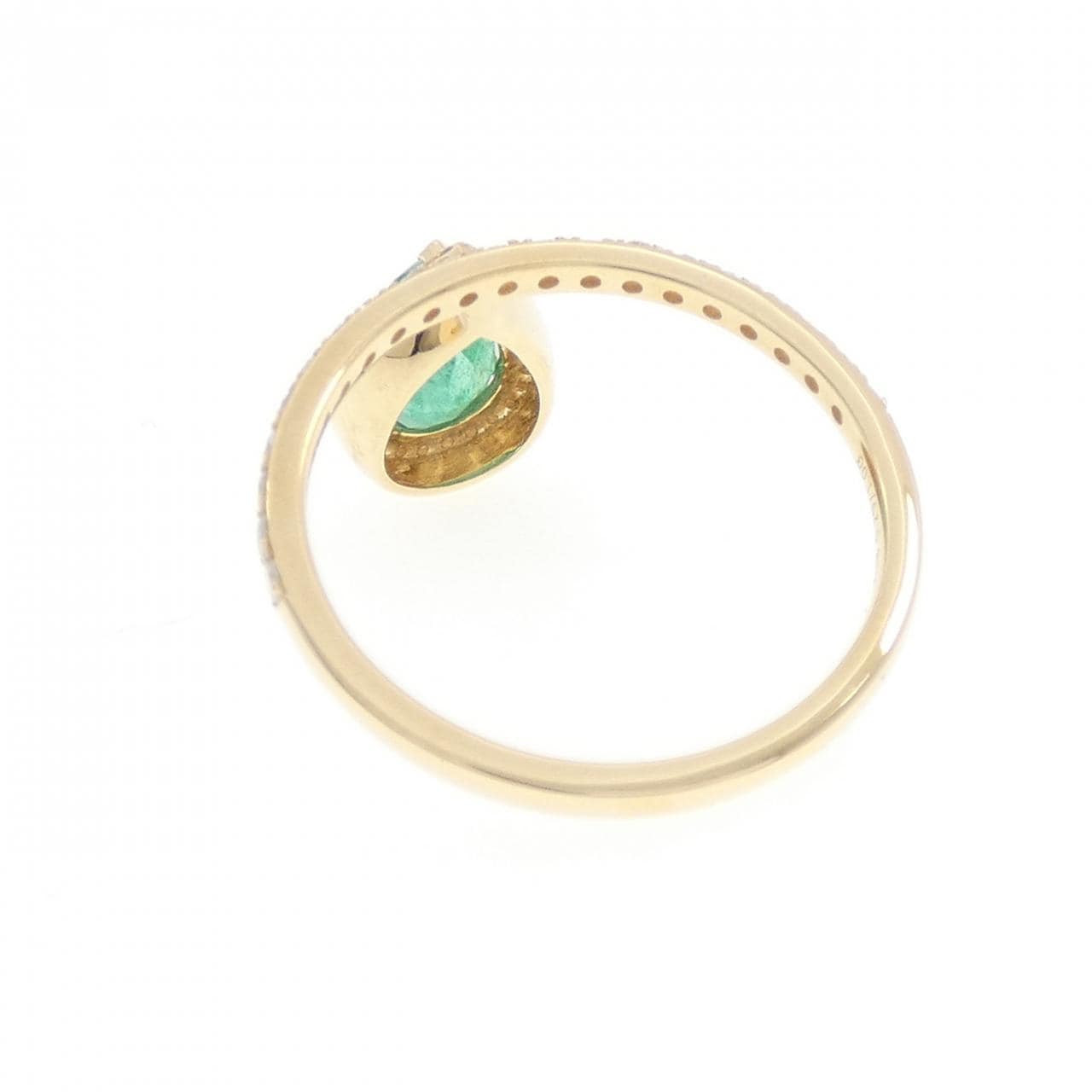 【新品】K18YG エメラルド リング 1.00CT