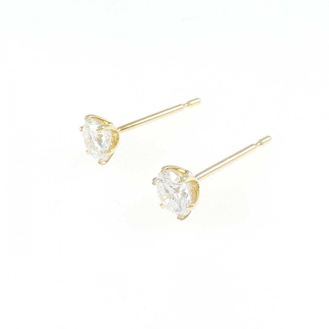 【リメイク】K18YG/ST ダイヤモンド ピアス 0.349CT 0.358CT E VS2 VG-GOOD