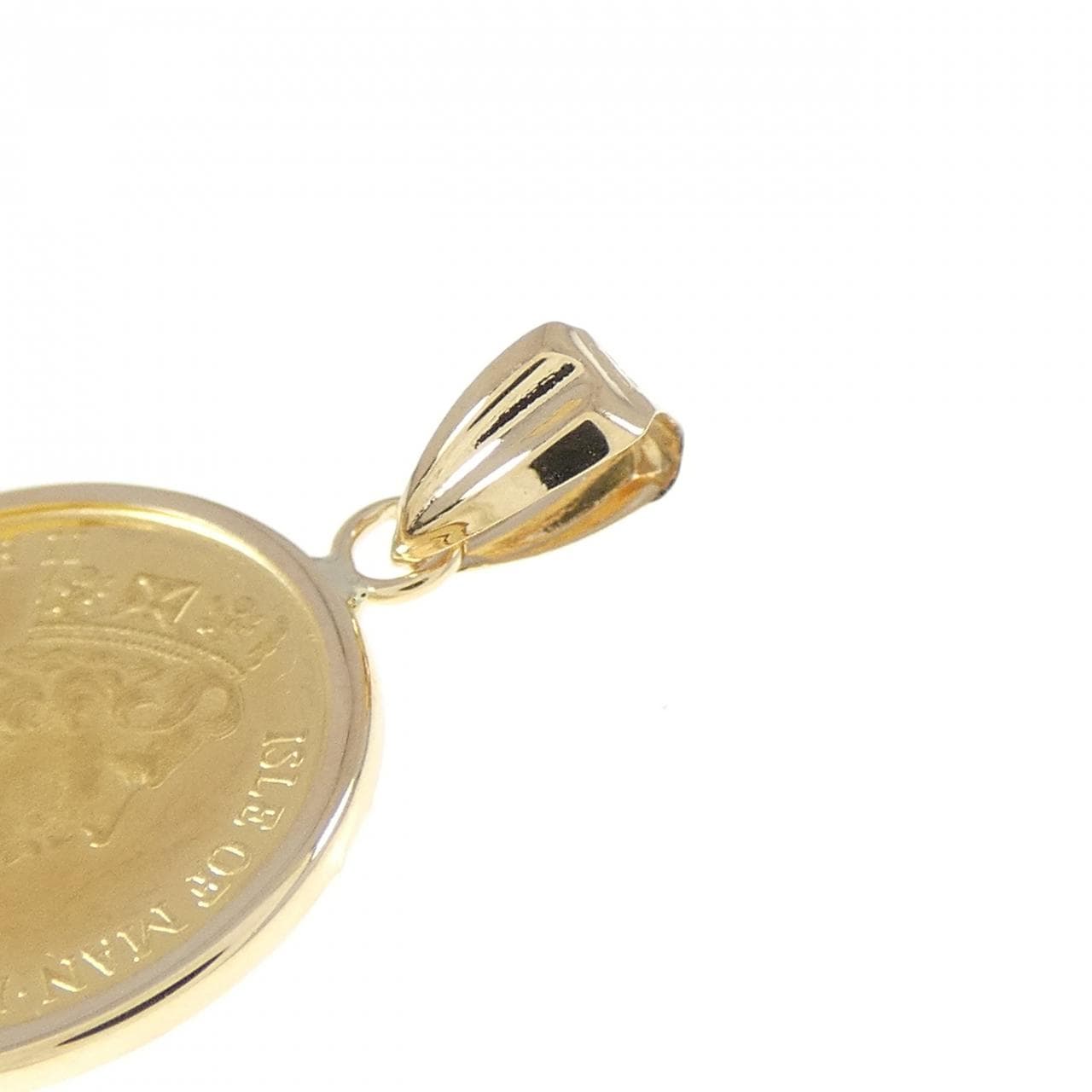 K18YG(枠) コイン ペンダント