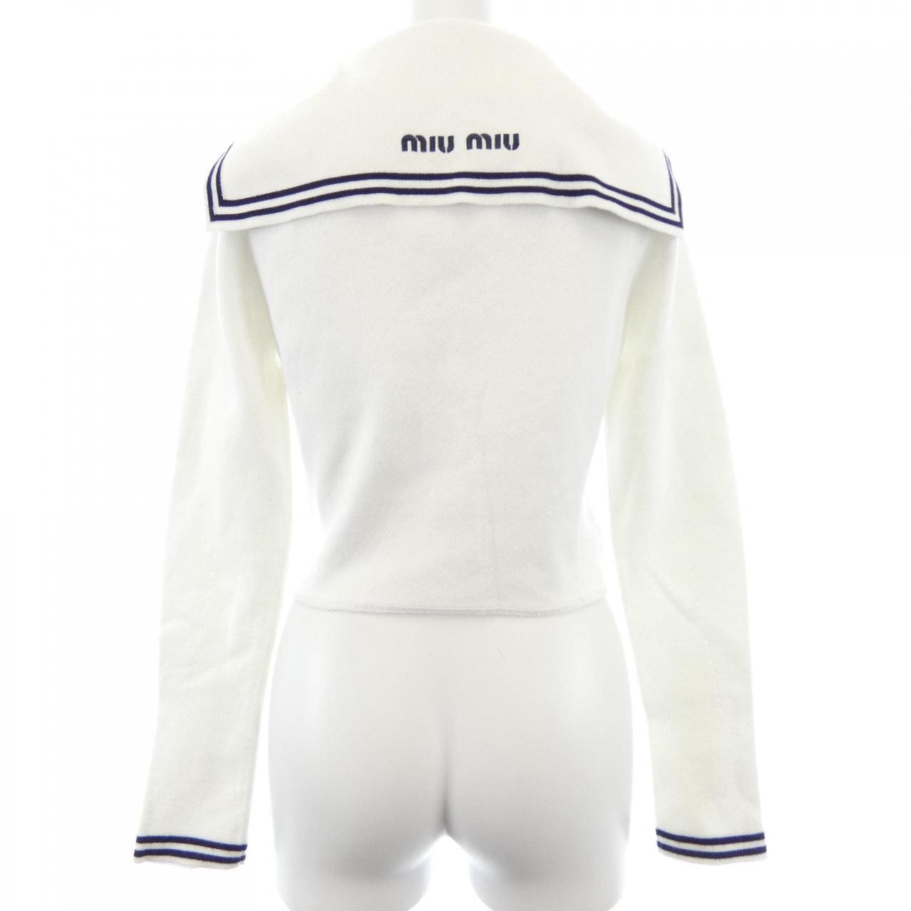 ミュウミュウ MIU MIU セーラーカラー MMF860 S000 146X カーディガン