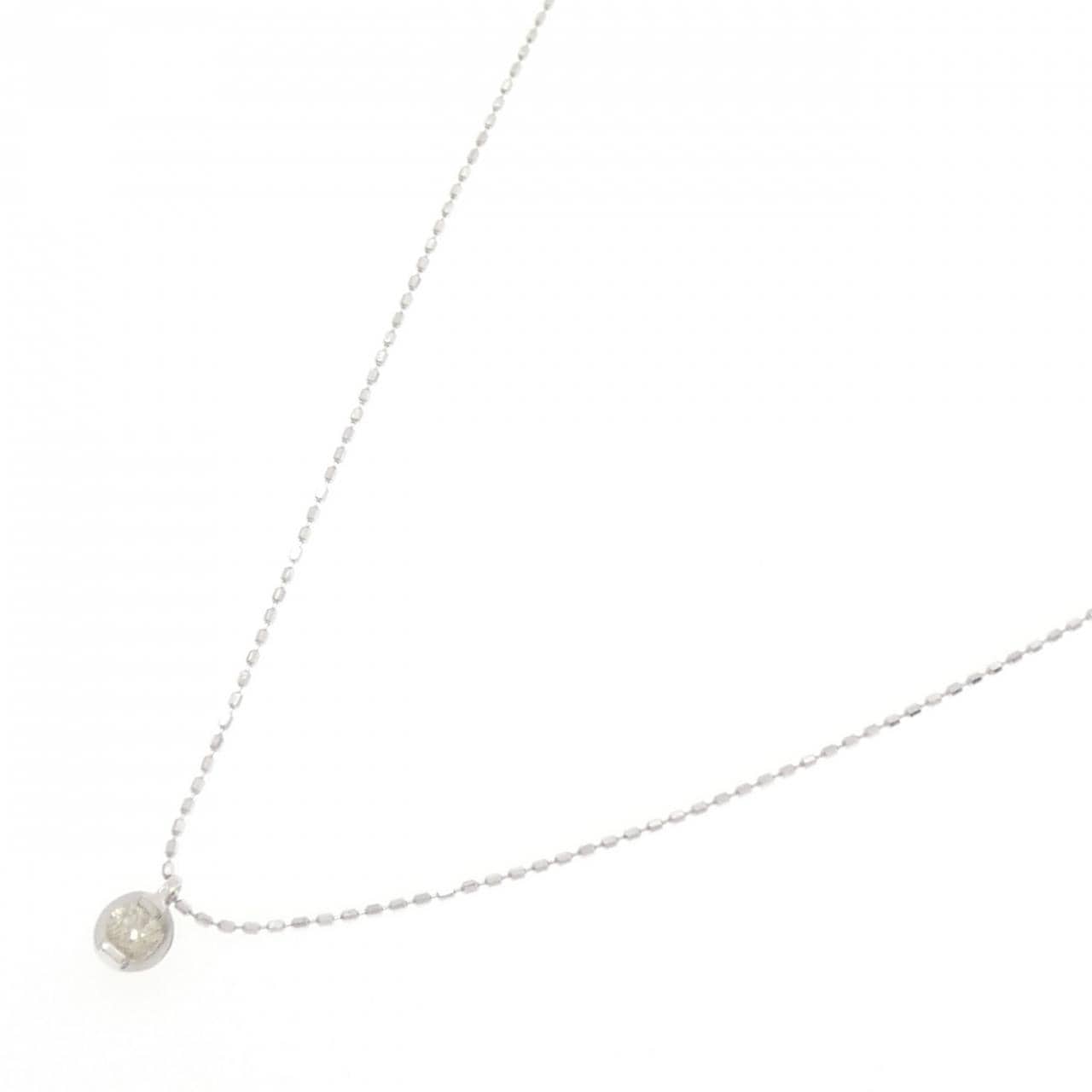 K10WG ダイヤモンド ネックレス 0.10CT