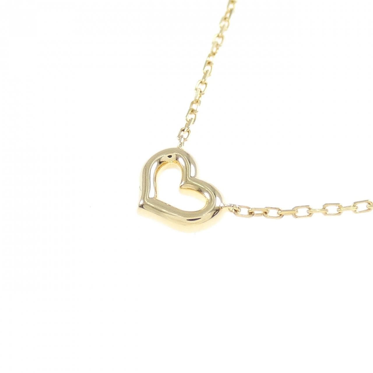K18YG heart Diamond necklace 0.07CT