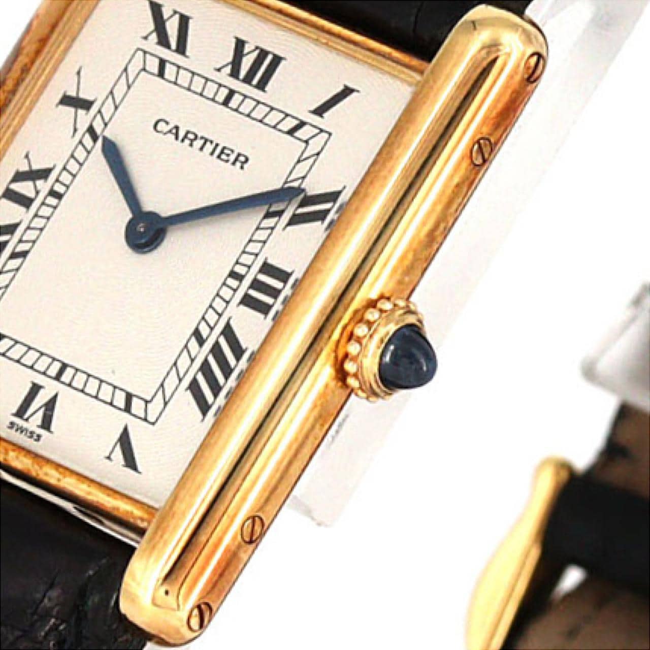 【ノーメンテナンス還元価格】カルティエ タンクLC LM YG W1504853 YG 手巻