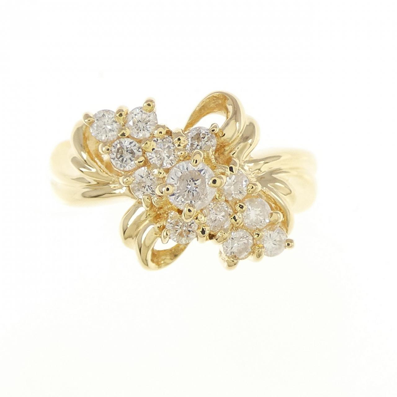 K18YG ダイヤモンド リング 0.55CT