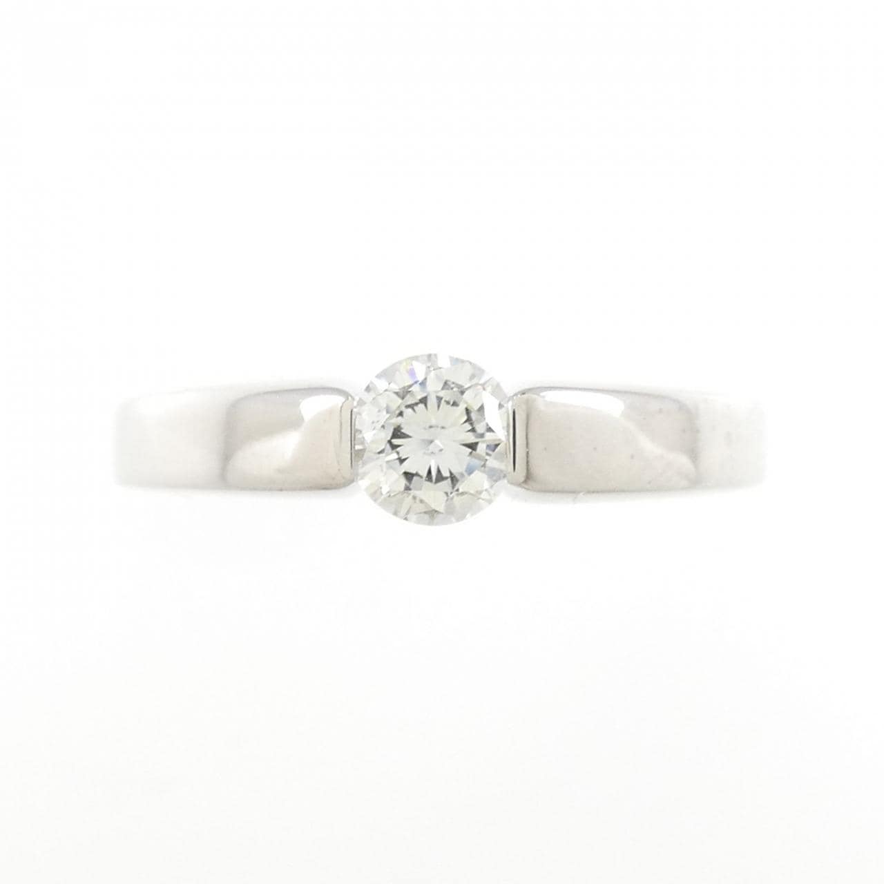 750WG ソリティア ダイヤモンド リング 0.34CT