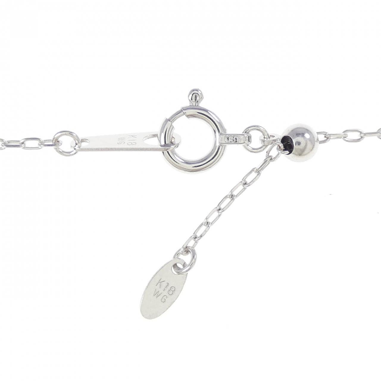 K18WG ルビー ネックレス 0.35CT