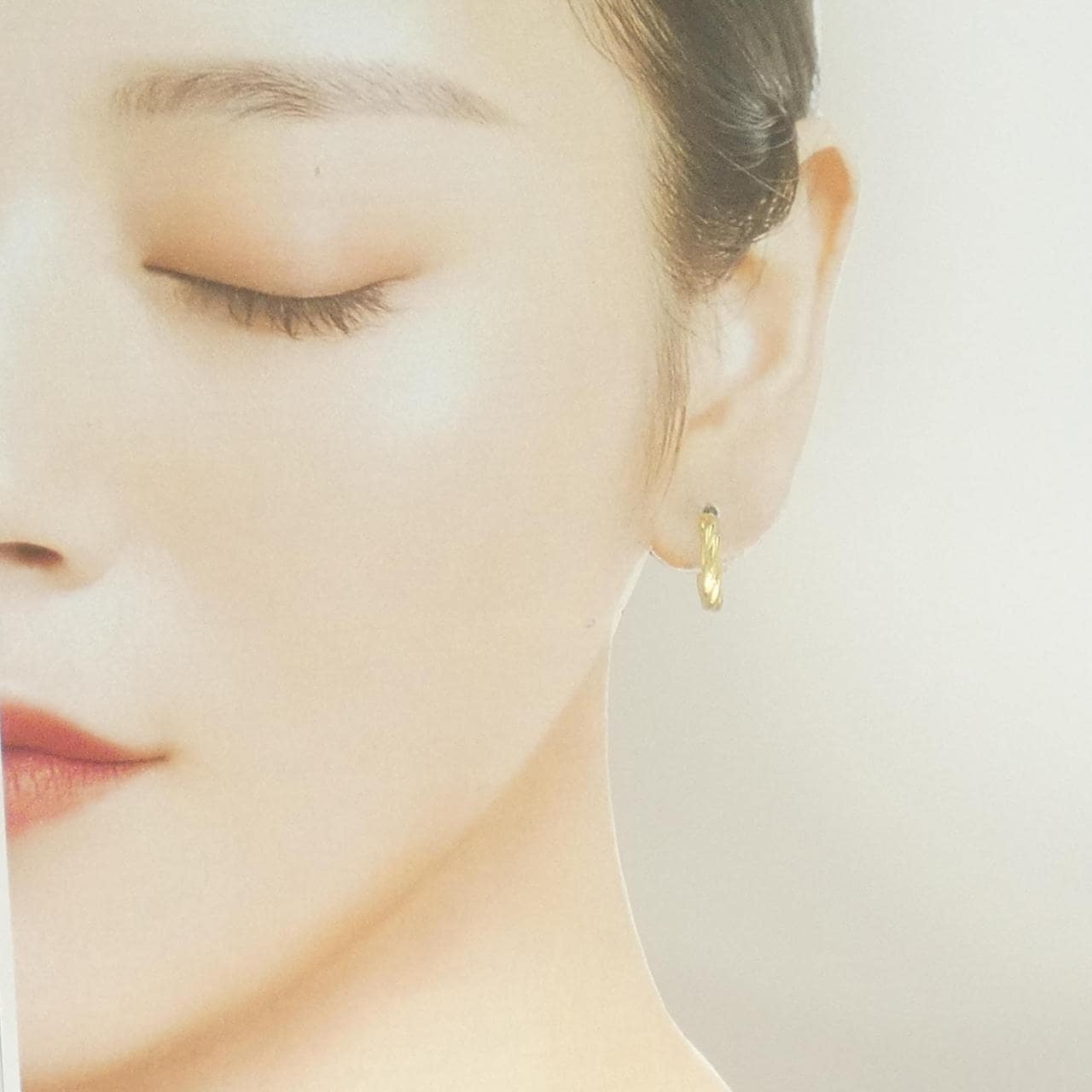 【新品】750YG フープ ピアス