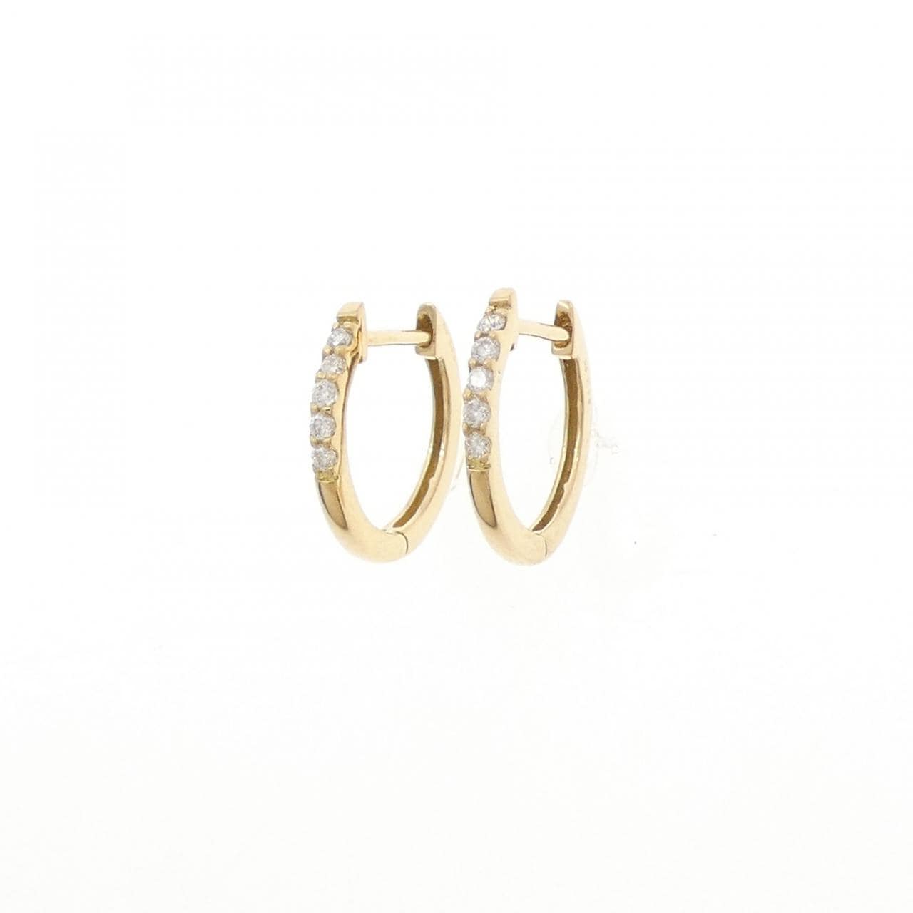 【リメイク】K18YG ダイヤモンド ピアス 0.10CT