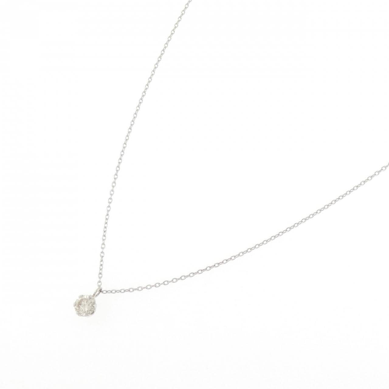 PT900/PT850 ソリティア ダイヤモンド ネックレス 0.25CT