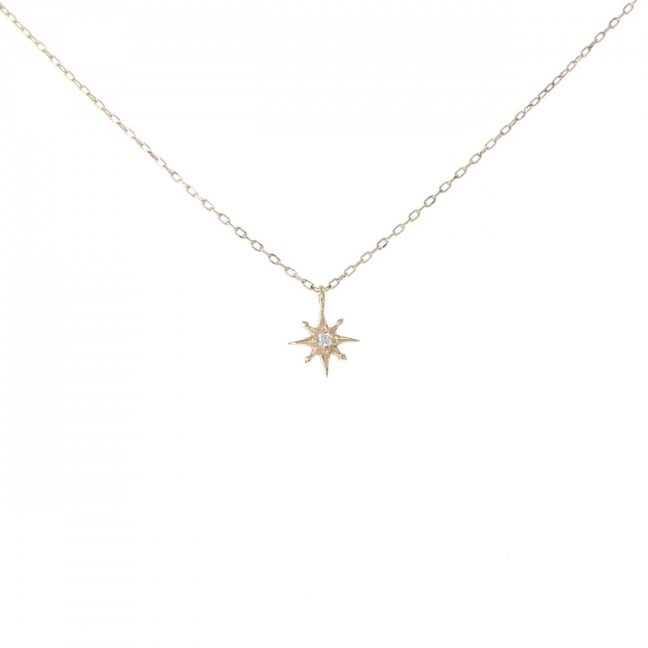 K10YG ダイヤモンド ネックレス 0.006CT