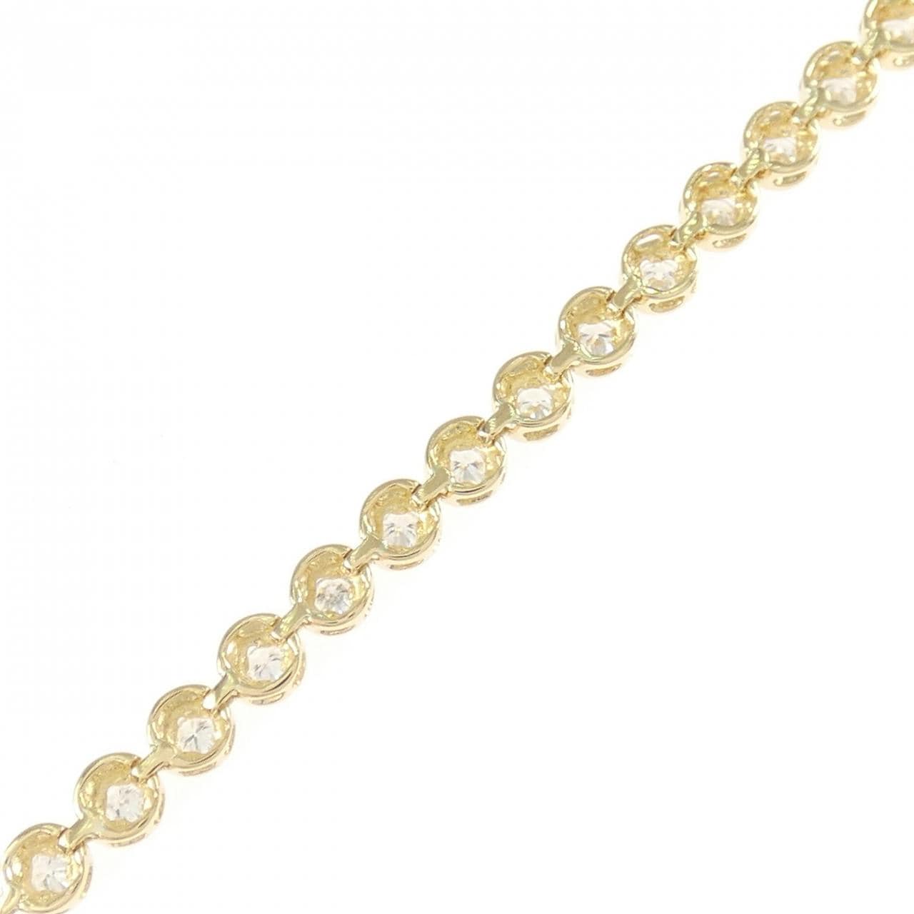 K18YG ダイヤモンド ブレスレット 1.11CT