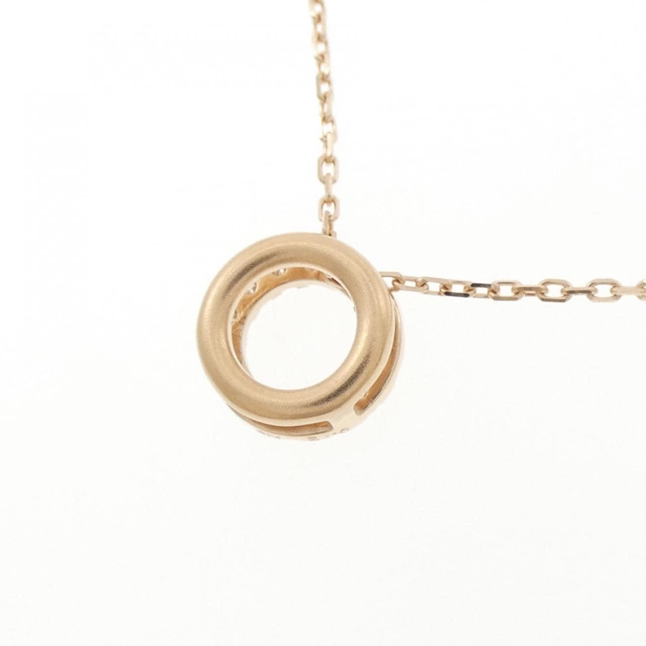 K18PG ダイヤモンド ネックレス 0.12CT