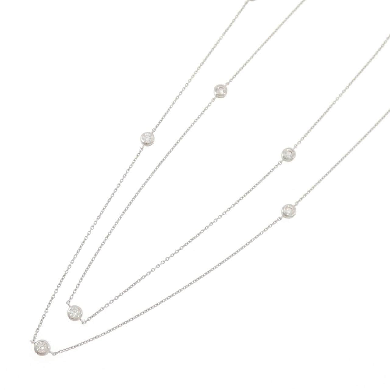 PT900/PT850 ダイヤモンド ネックレス 1.00CT
