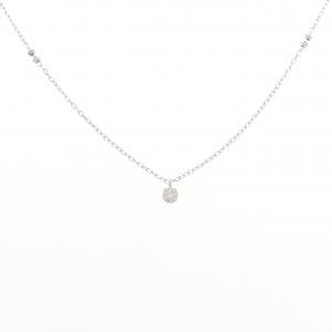 K18WG ダイヤモンド ネックレス 0.10CT