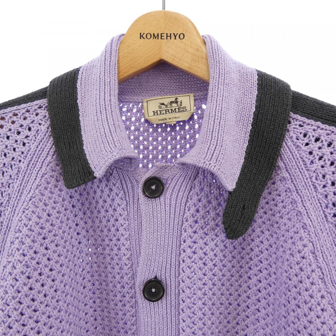 エルメス HERMES マキシメッシュポロ *31-5736 ニット
