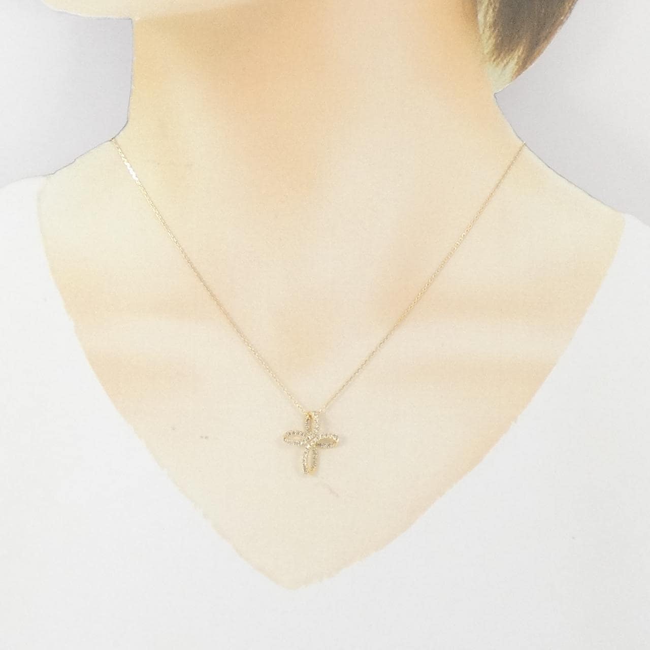 K18YG ダイヤモンド ネックレス 0.25CT