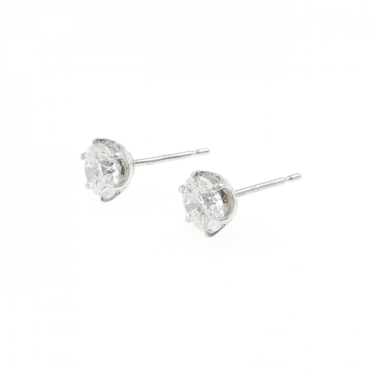 PT900 ダイヤモンド ピアス 0.521CT 0.523CT E-H I1 EXT