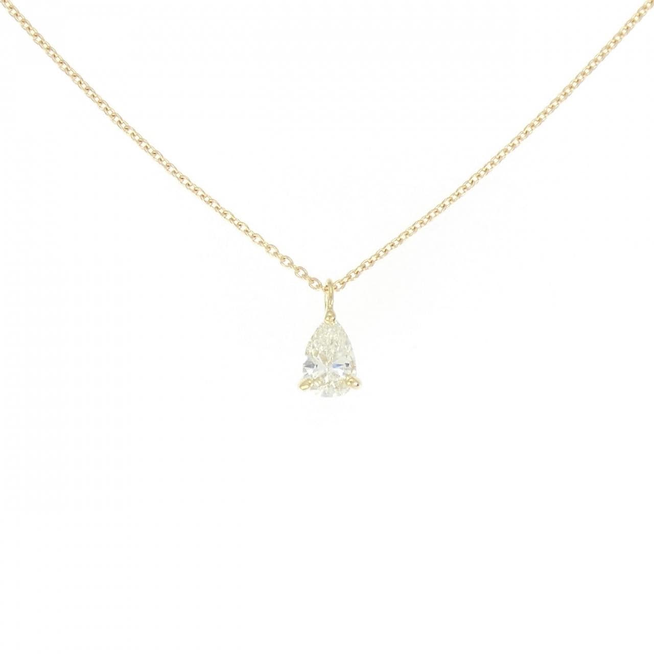 【リメイク】K18YG ダイヤモンド ネックレス 0.381CT J VVS2 ペアシェイプ
