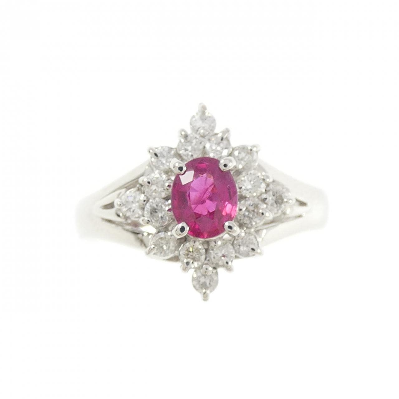 PT900 ルビー リング 0.44CT