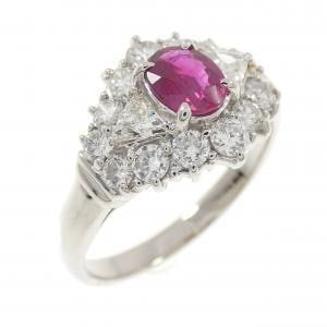 PT900 ルビー リング 0.60CT