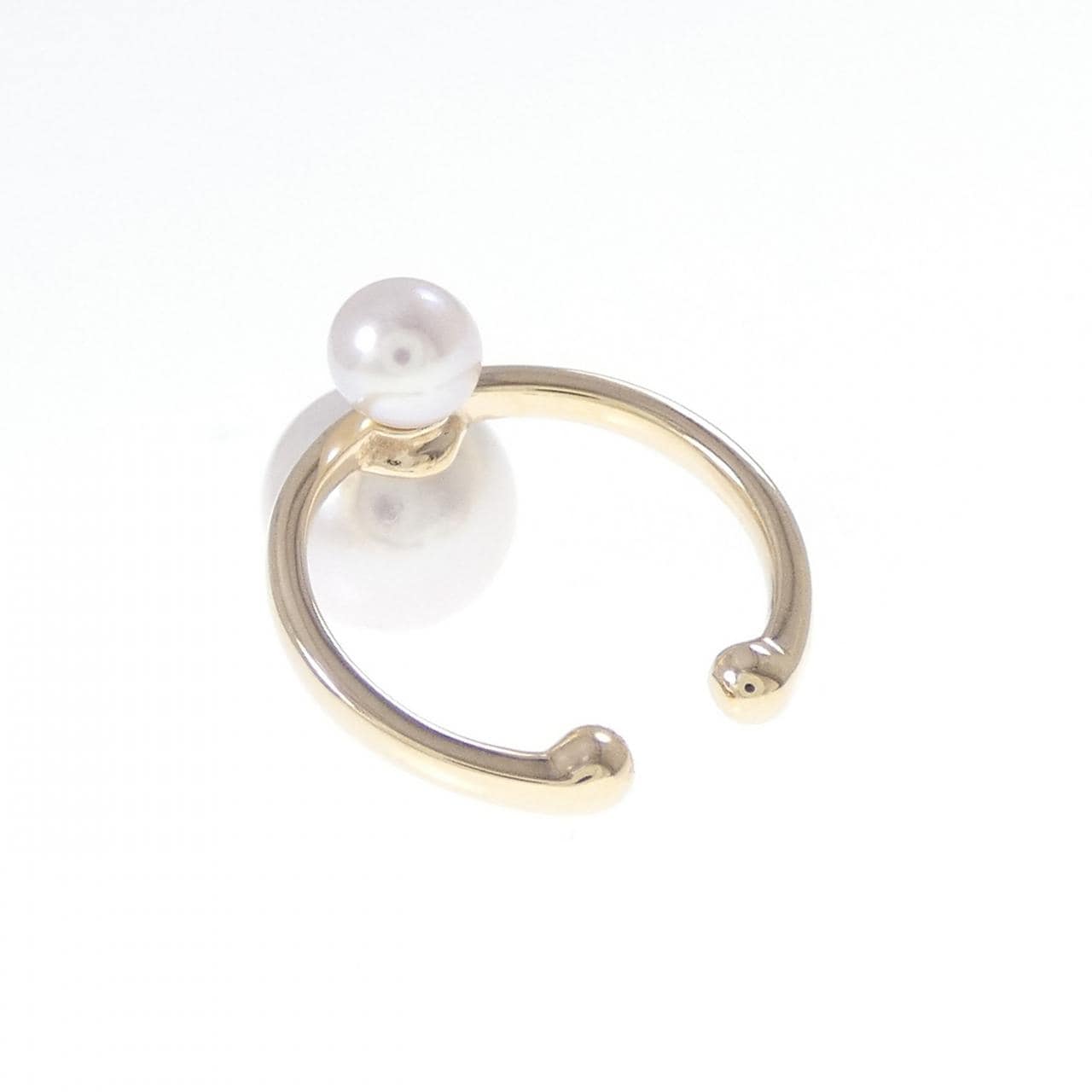 ヒロタカ ダブルパール イヤーカフ 片耳