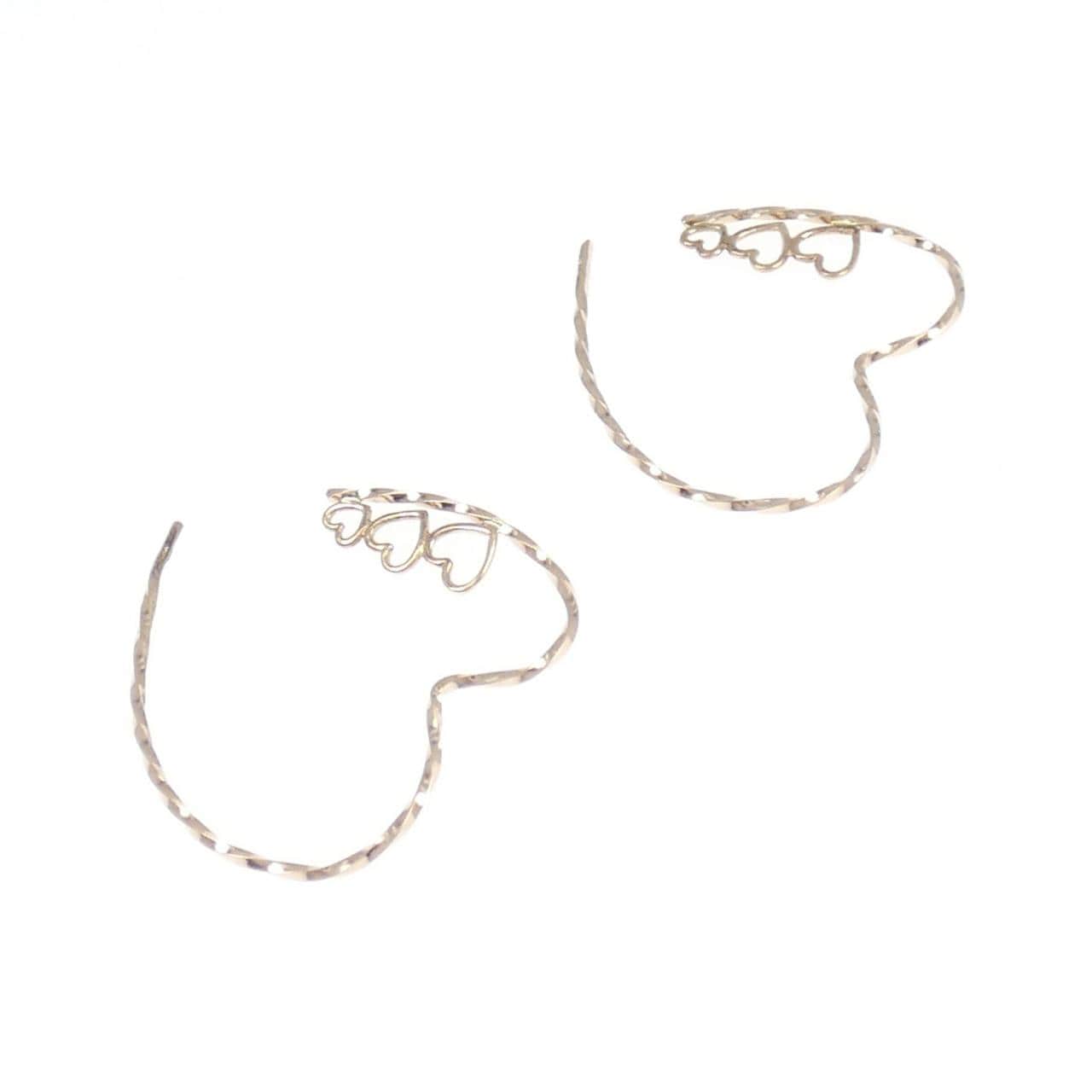 K10PG ハート ピアス