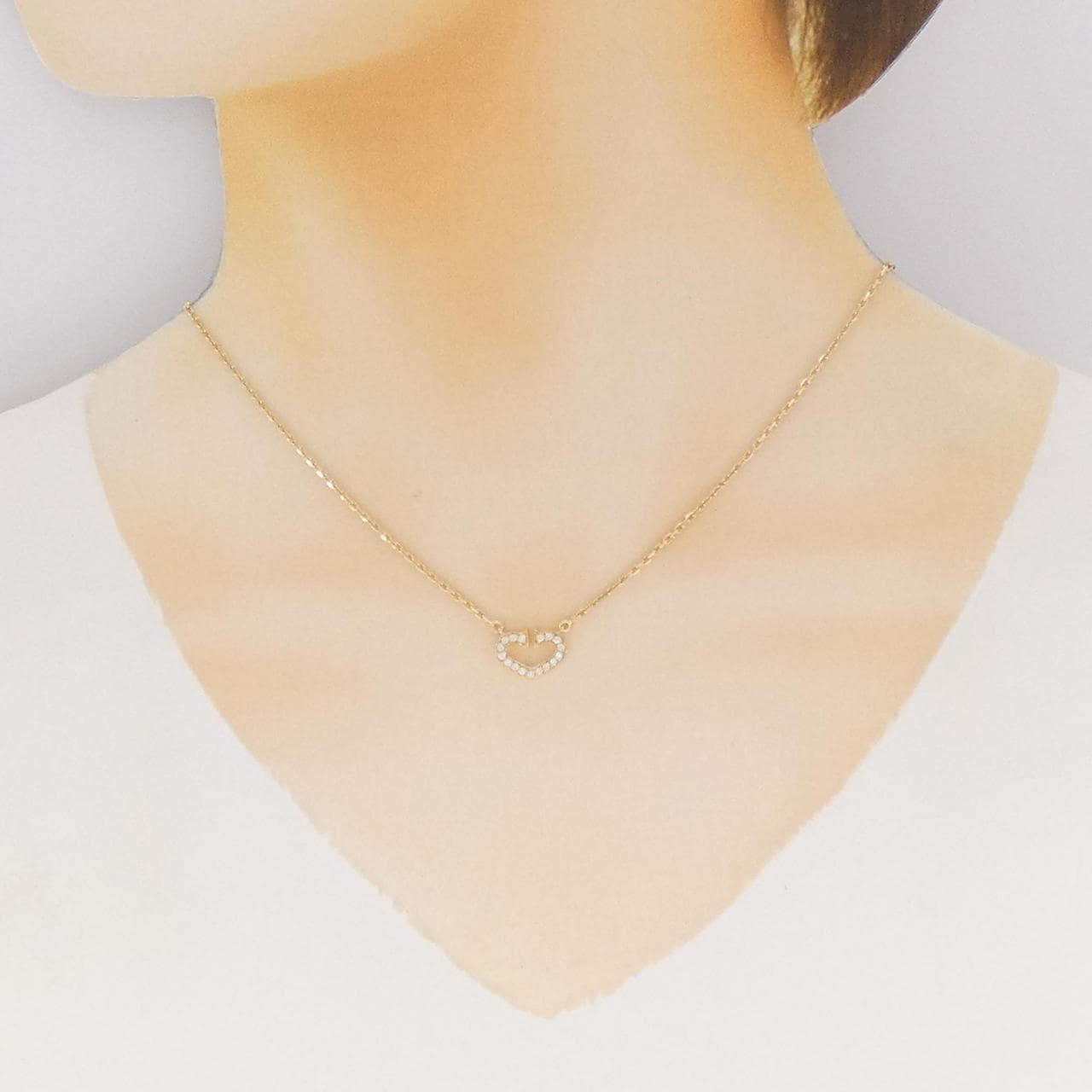 カルティエ Cハート ネックレス